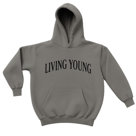 LIVING YOUNG Oversized Hoodie Grey