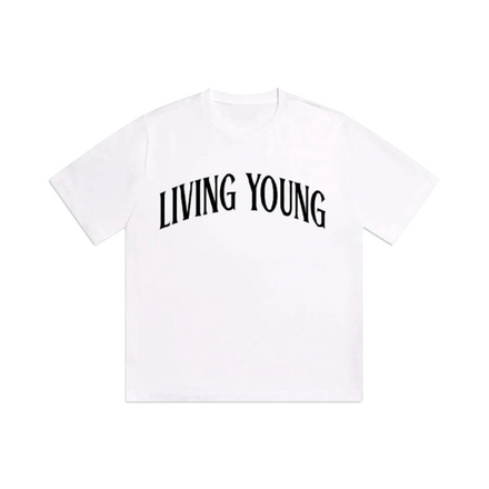 LIVING YOUNG Oversized T-Shirt – White
