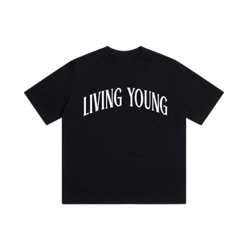 LIVING YOUNG Oversized T-Shirt – Black